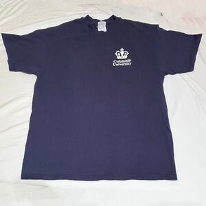 NEW VTG 2K Columbia University  Table Tennis Official Team T-Shirt Navy XL